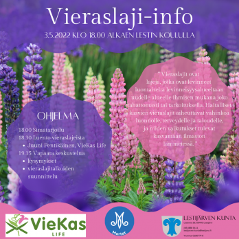 Vieraslaji-info 3.5.2022 posteri.